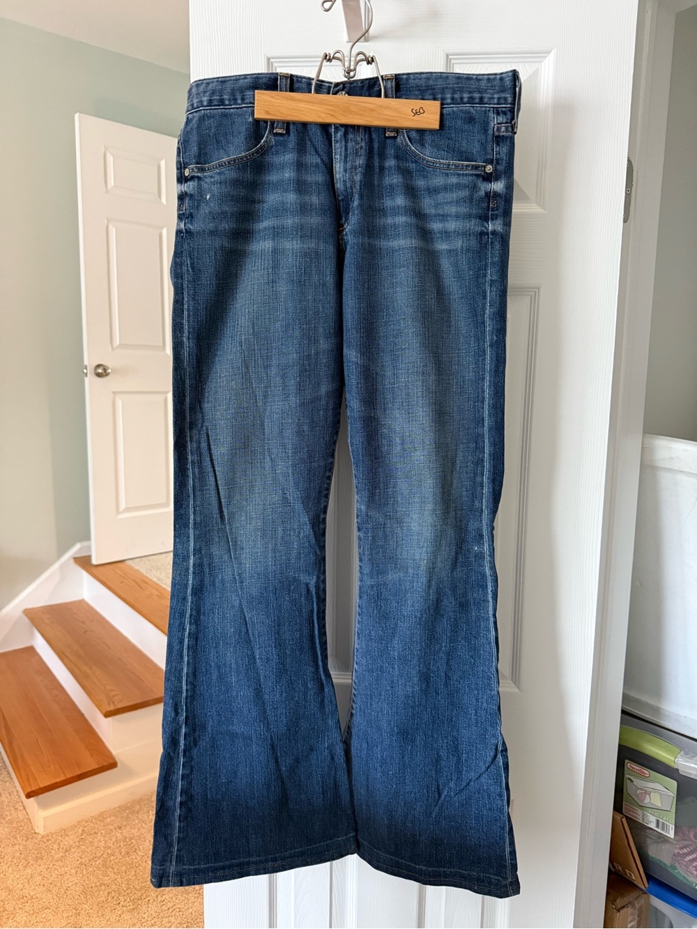 Ag Adriano Goldschmied Denim Jeans in Medium Blue Wash